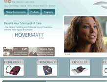 Tablet Screenshot of hovermatt.com
